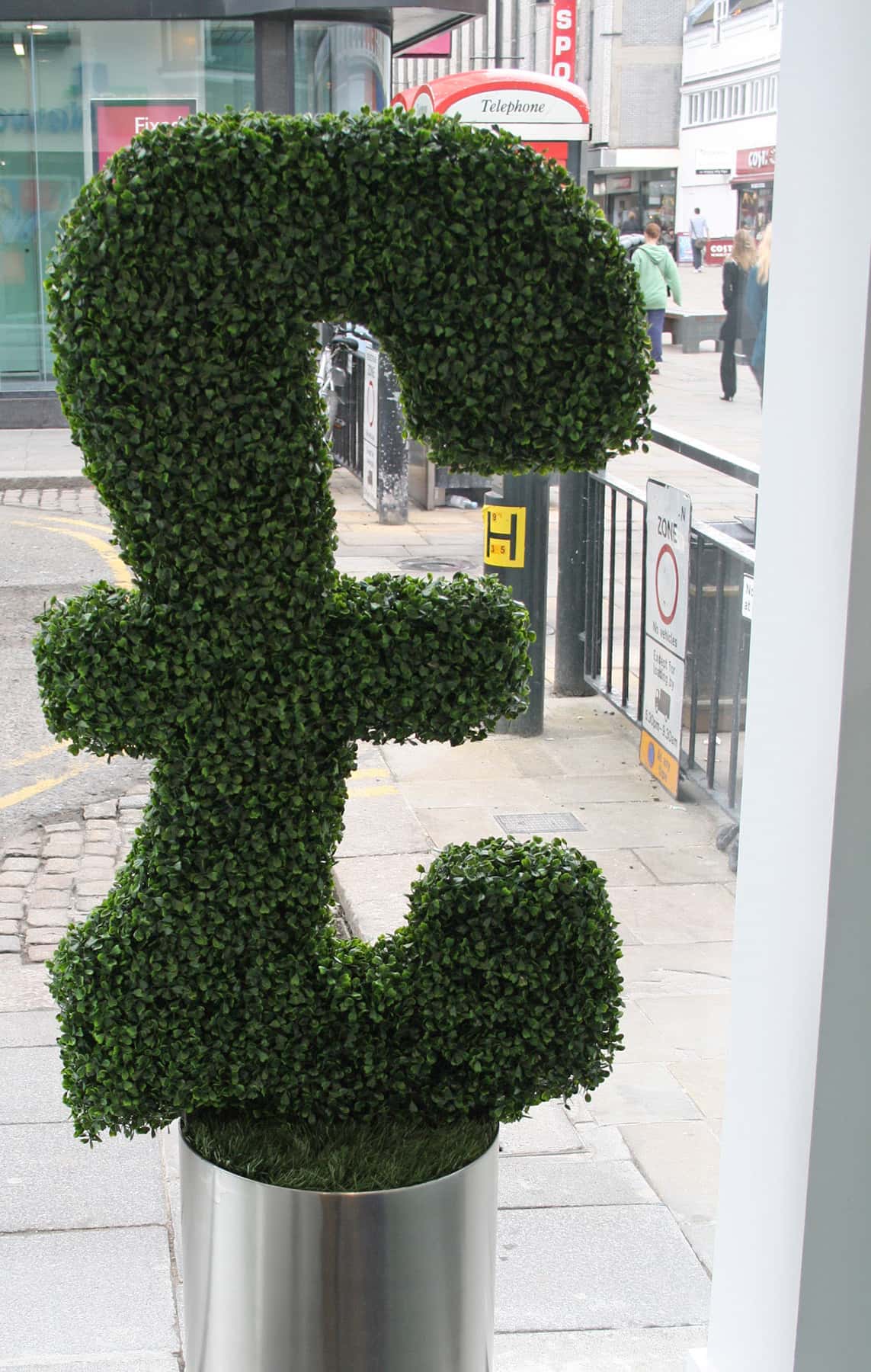 Bespoke Artificial Topiary Letters, Numbers & Shapes Design Example